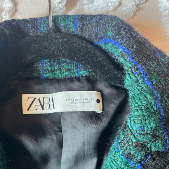 Green and Blue Blazer with Bright Gold Buttons - Picture 2 of 4